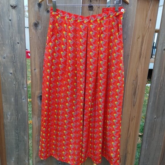 RARE 1988 VINTAGE XV Calgary Olympic Winter Games Blouse + Skirt Set CAMBRIDGE - Picture 6 of 10